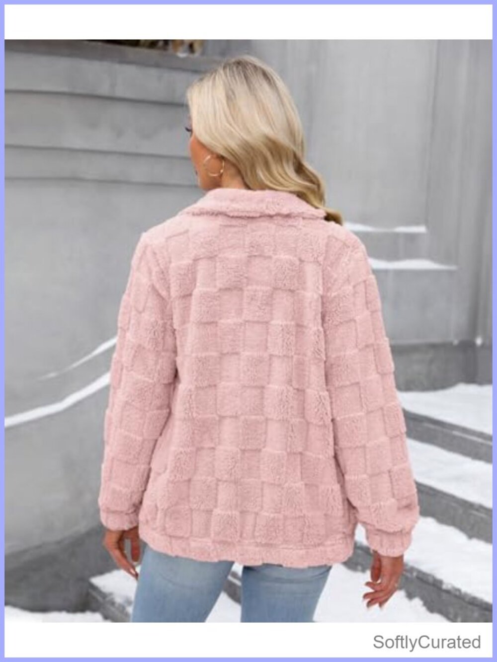 Women's Fleece Full Zip Soft Warm Fall Winter Bed Jacket - Picture 5 of 6